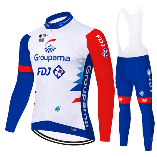 FDJ - Professionelles langärmliges Radtrikot