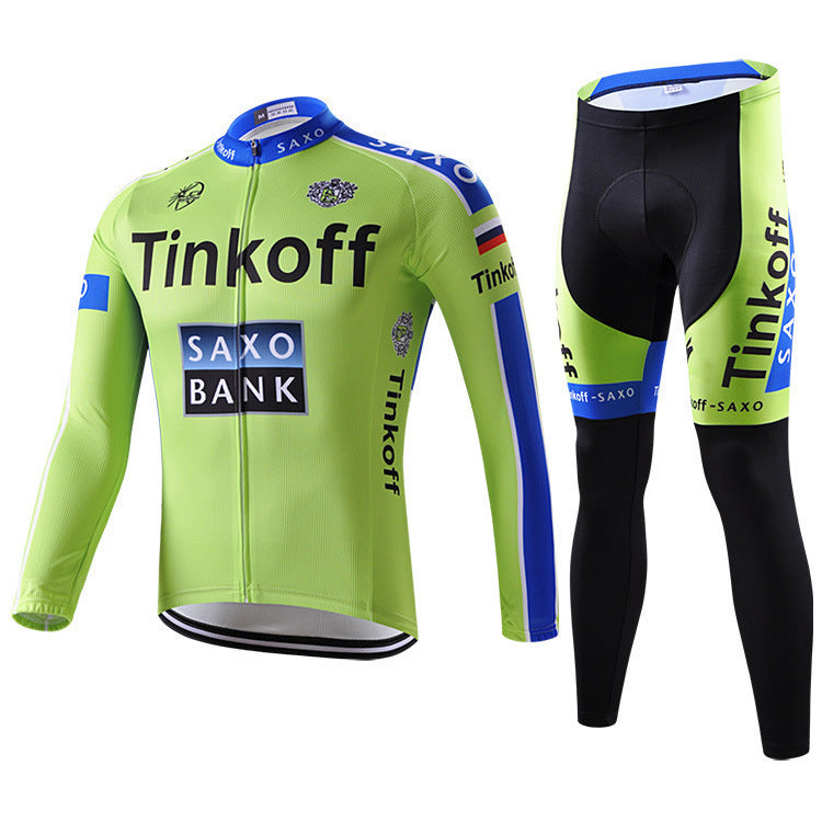 Sky - Langarm-Radsportbekleidung Professionelles Set