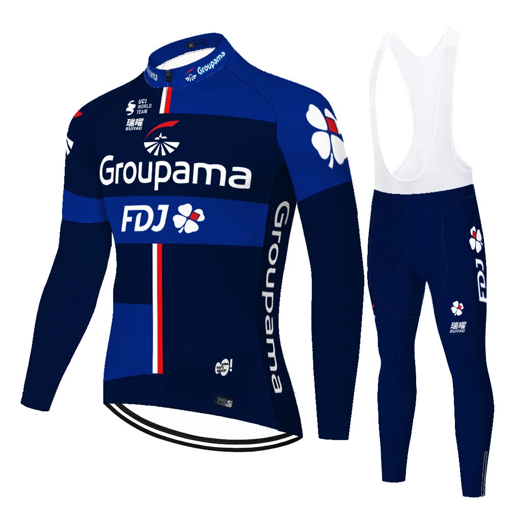 FDJ - Professionelles langärmliges Radtrikot