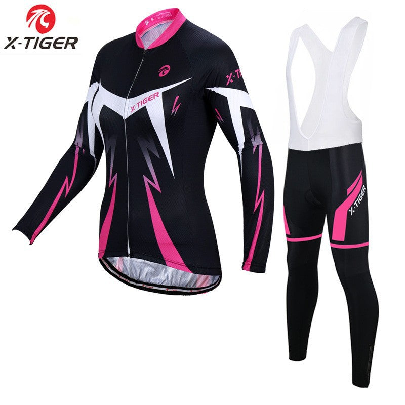 X-Tiger - Damen Langarm Radtrikot Set