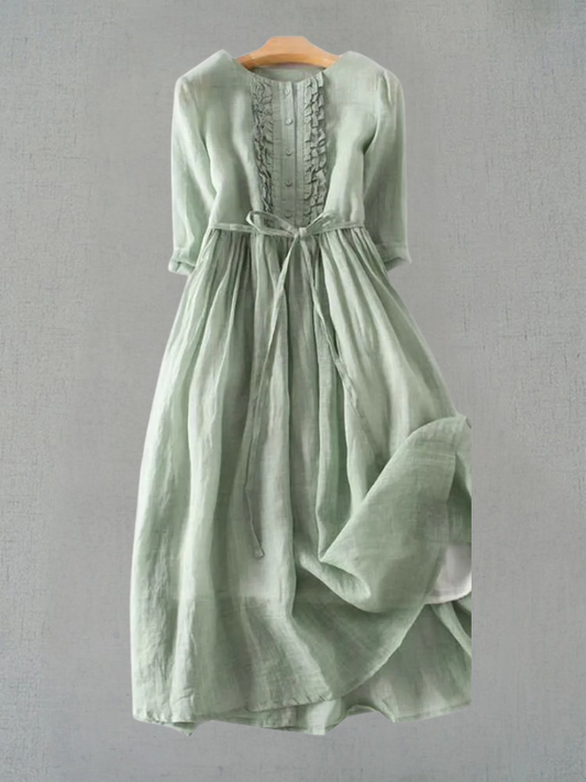 MAIRA I RETRO DAMENKLEID MIT BINDEGÜRTEL