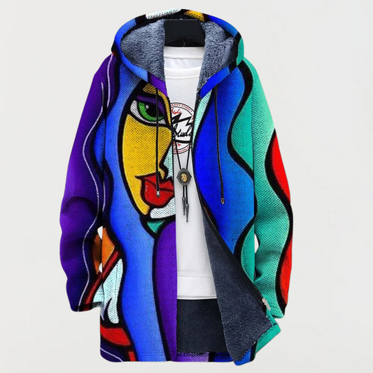 Lena | Bunter Kunst-Hoodie