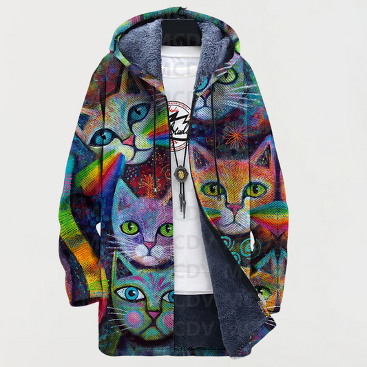 Luna | Regenbogen-Katzen-Hoodie