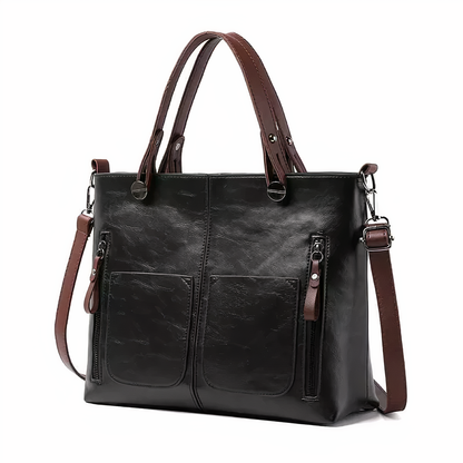Rosy | Stilvolle Lederhandtasche