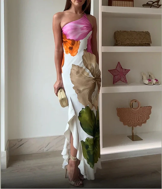 Das Diana™ - Elegantes Patchwork-Maxikleid