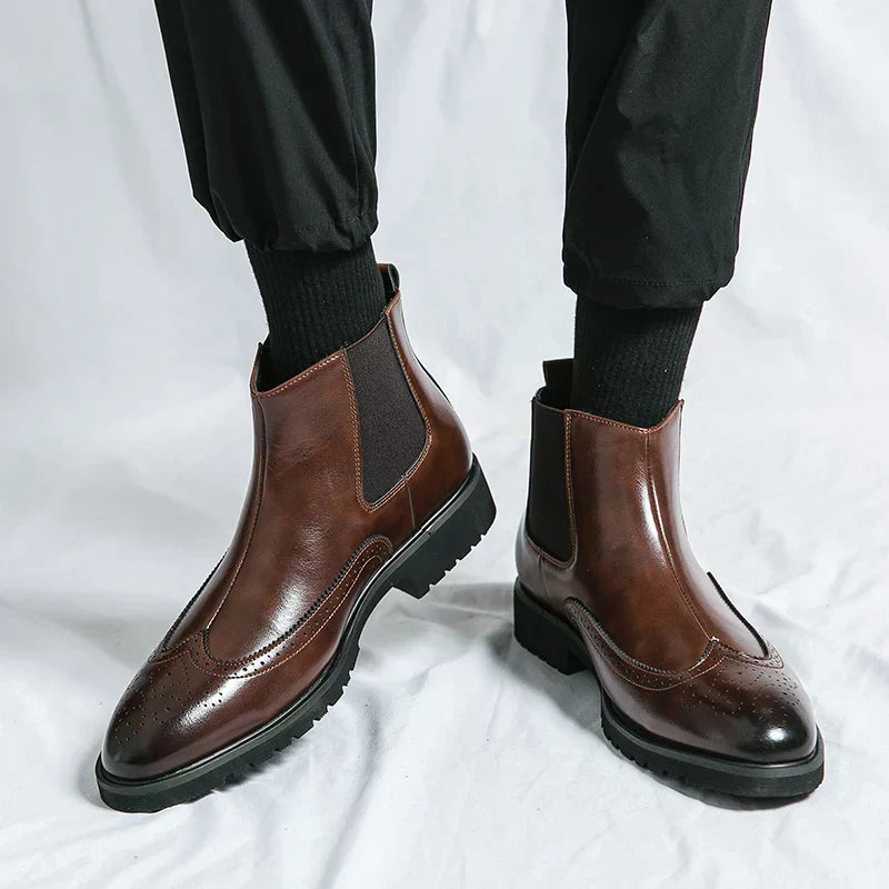 Dwight | Kunstleder Chelsea-Stiefel