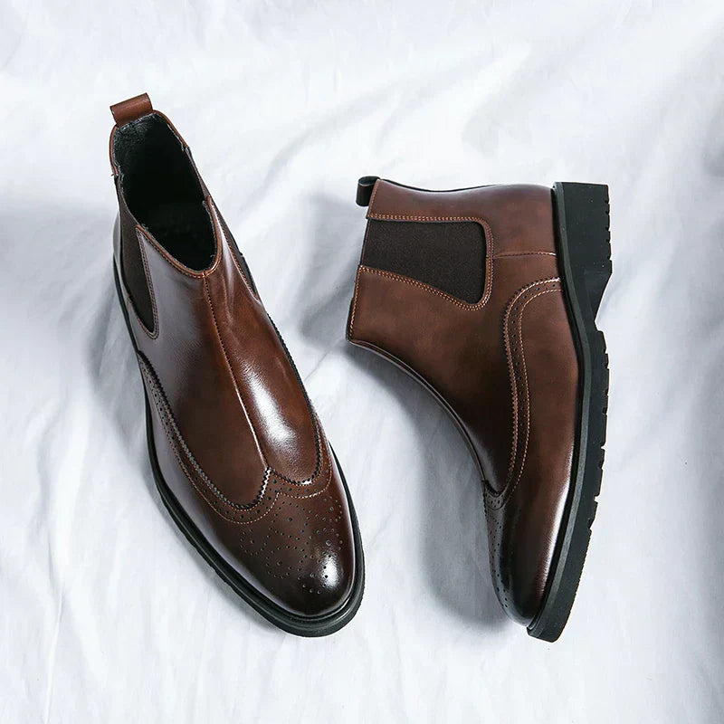 Dwight | Kunstleder Chelsea-Stiefel