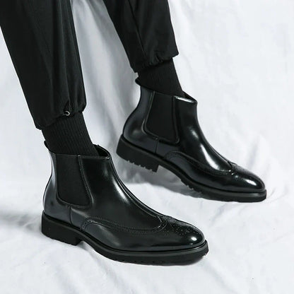 Dwight | Kunstleder Chelsea-Stiefel