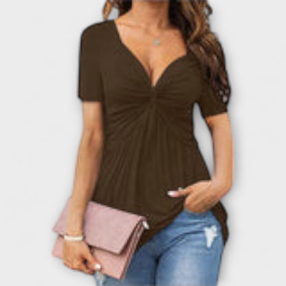 Lina – V-Ausschnitt T-Shirt