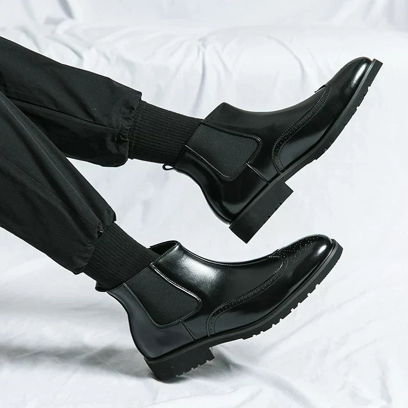 Dwight | Kunstleder Chelsea-Stiefel