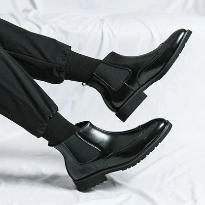 Dwight | Kunstleder Chelsea-Stiefel