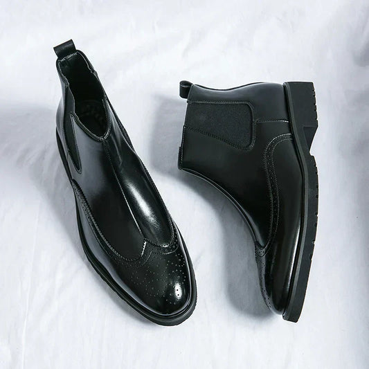 Dwight | Kunstleder Chelsea-Stiefel