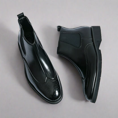 Dwight | Kunstleder Chelsea-Stiefel