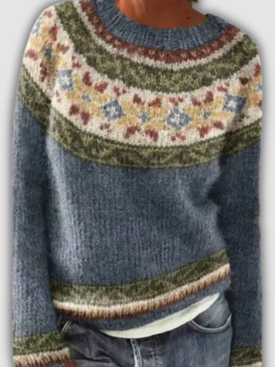 NAYLA I STILVOLLER RETRO PULLOVER