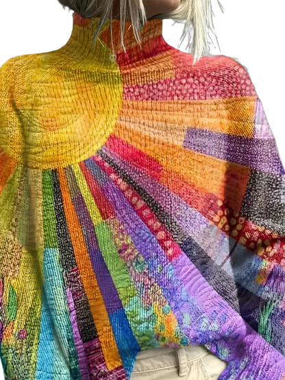 ADA I TRENDIGER MEHRFARBIGER PULLOVER