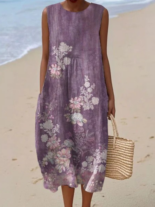 FREYA I ELEGANTE ÄRMELLOSES MAXIKLEID