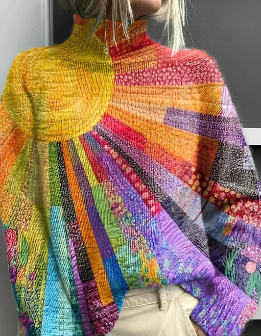 ADA I TRENDIGER MEHRFARBIGER PULLOVER