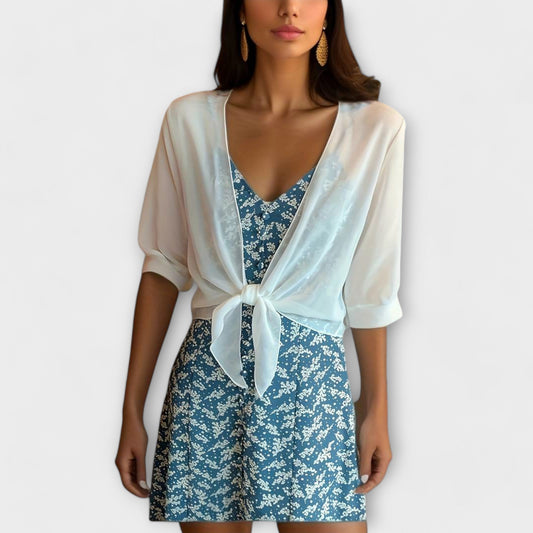 Olivia - Bluse mit offenem Vorderteil