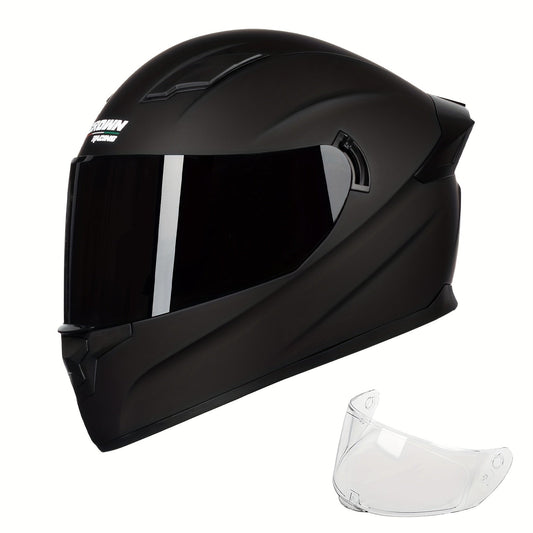 F-700 Motorradhelm - Matt Schwarz