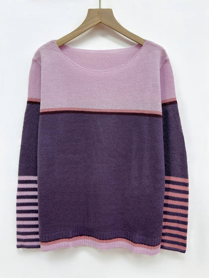 Katharina - Langärmliger gestreifter Pullover