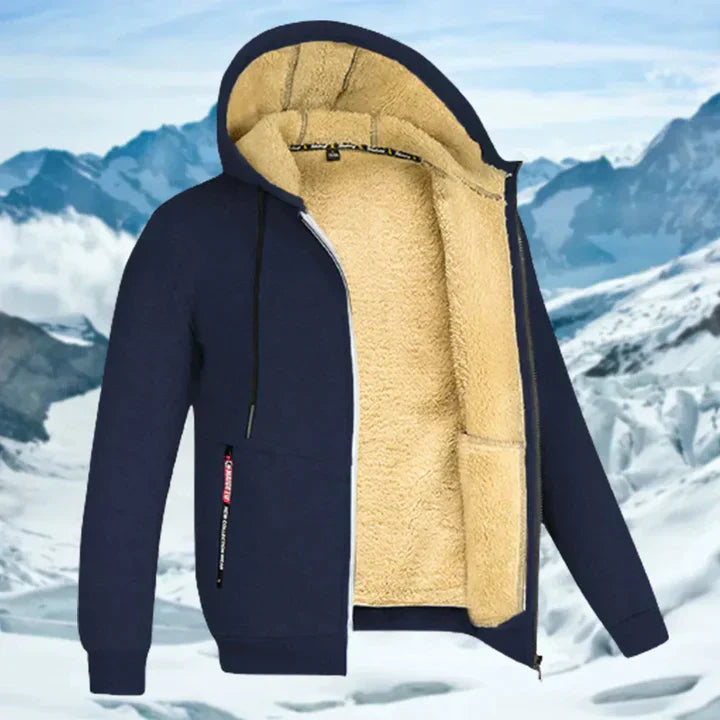 Arie – Winterjacke für Männer mit Kapuze und Fellkragen