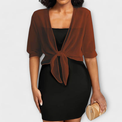 Olivia - Bluse mit offenem Vorderteil