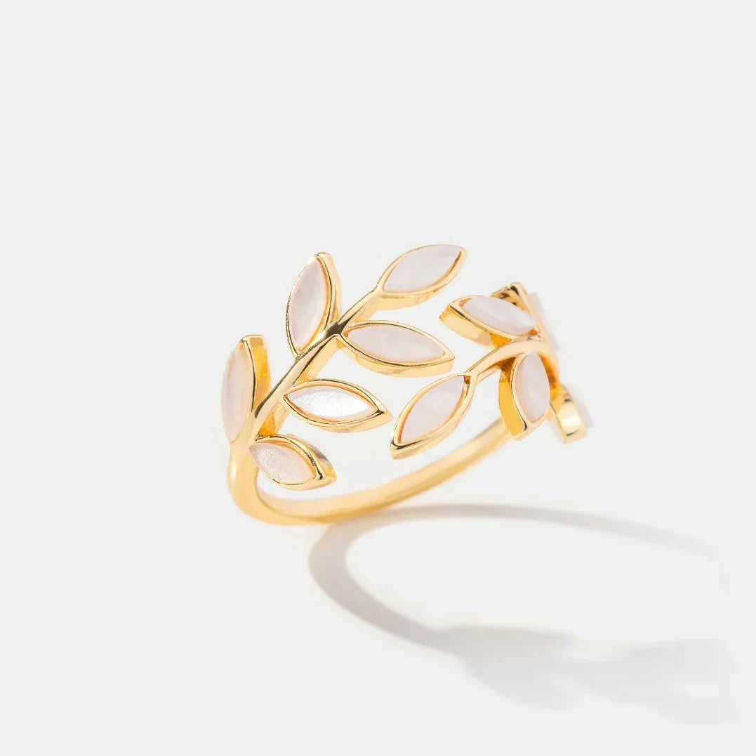 Serene™ | Polierter Blatt-Ring