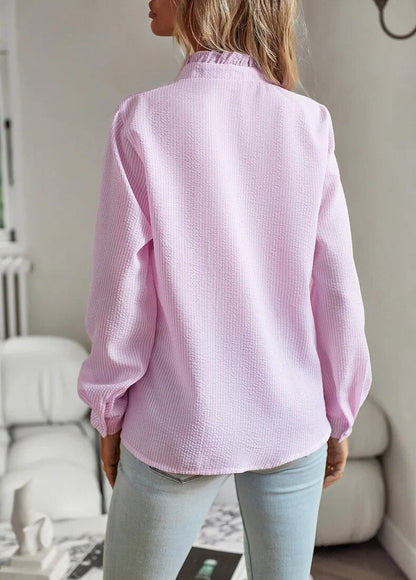 AGNETE I ELEGANTE LANGARM-BLUSE