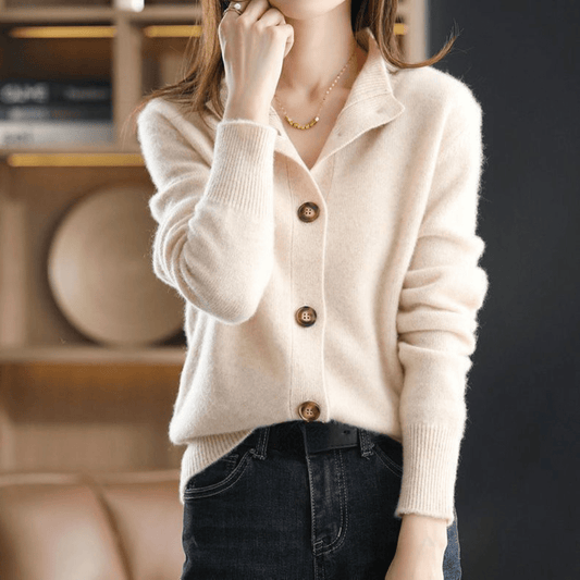 ANNIE I KLASSISCHER GESTRICKTER CARDIGAN
