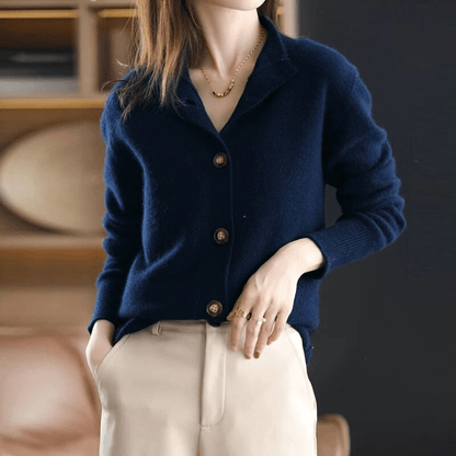 ANNIE I KLASSISCHER GESTRICKTER CARDIGAN
