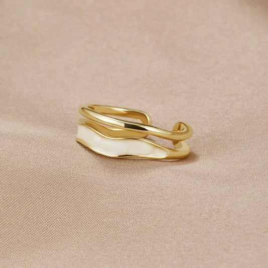 Elise™ | Skulptierter Schicht-Ring